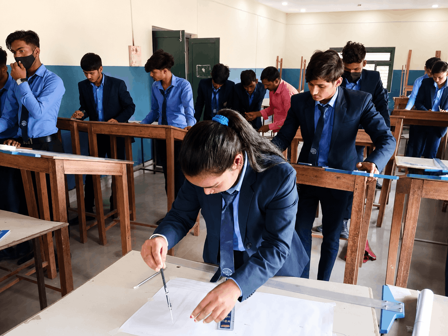Graduates celebrating at Gyandev Technical Academy 